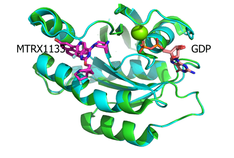 KRAS-G12D-RTX1133-共结晶与MRTX1133（7RPZ，PDB）的结构比力.png
